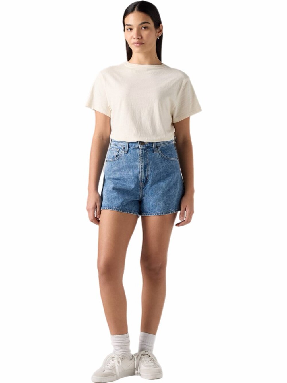 Levi's High Waisted Mom Jean Shorts